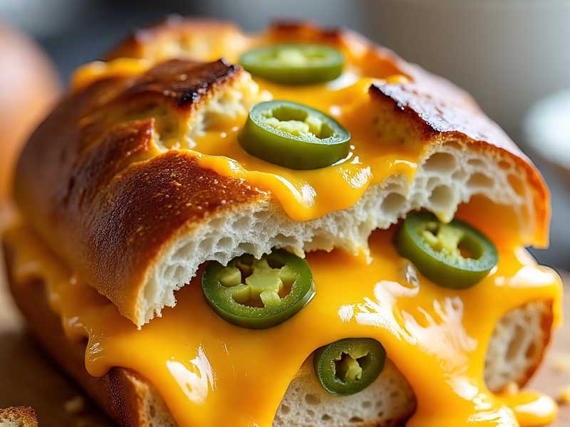 Resep Roti Cheddar Jalapeño